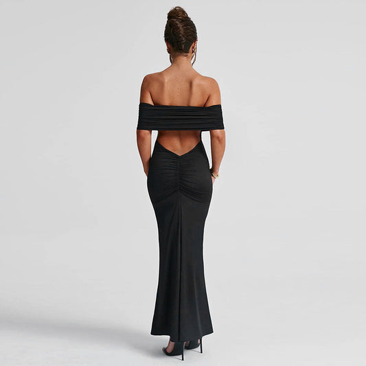 Morelly Backless Off-shoulder Dress
