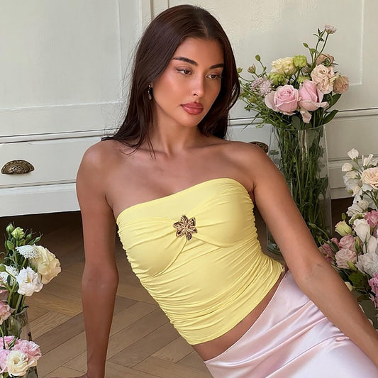 Bless Strapless Crop