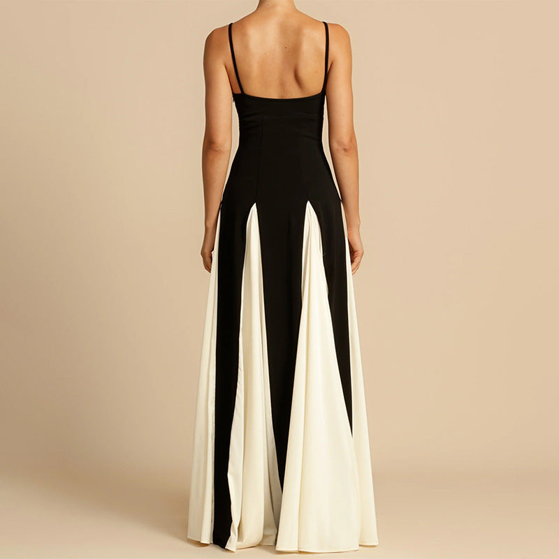 Morelly Contrast Sling Dress