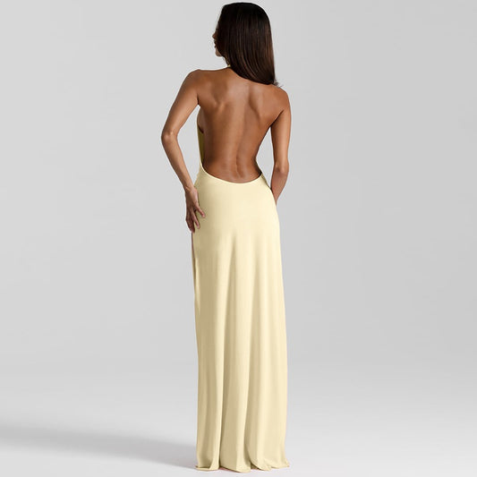 Morelly Sling Halter Maxi Dress
