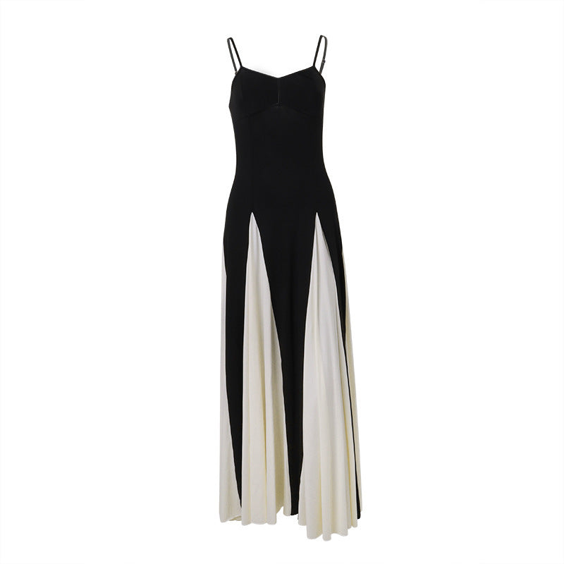 Morelly Contrast Sling Dress