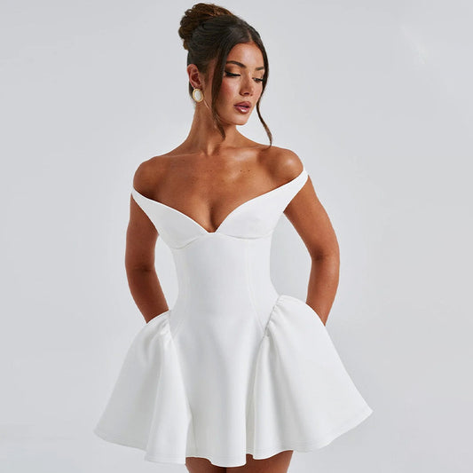 Viorella Voluminous Mini Dress