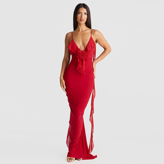 Morelly Suspenders Dress