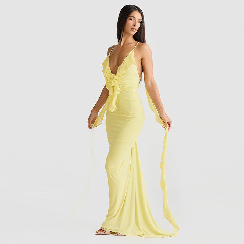 Morelly Suspenders Dress