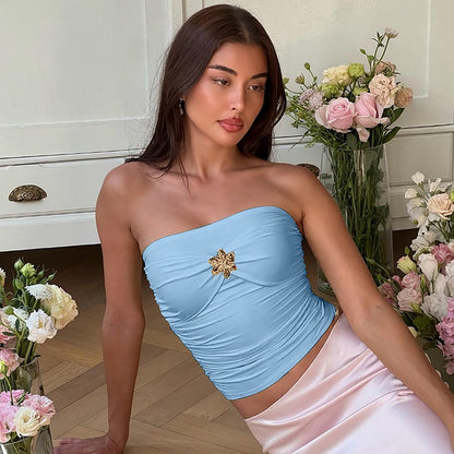 Bless Strapless Crop