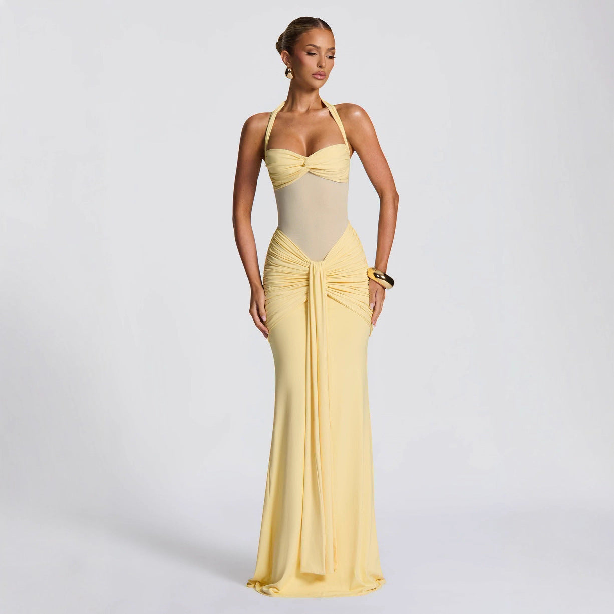 Mirage Mesh Maxi Dress