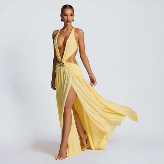 Morelly Diva Slit Dress